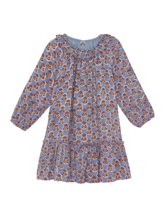 Dress - Daria brown in cotton Print blockprint - Image alternative