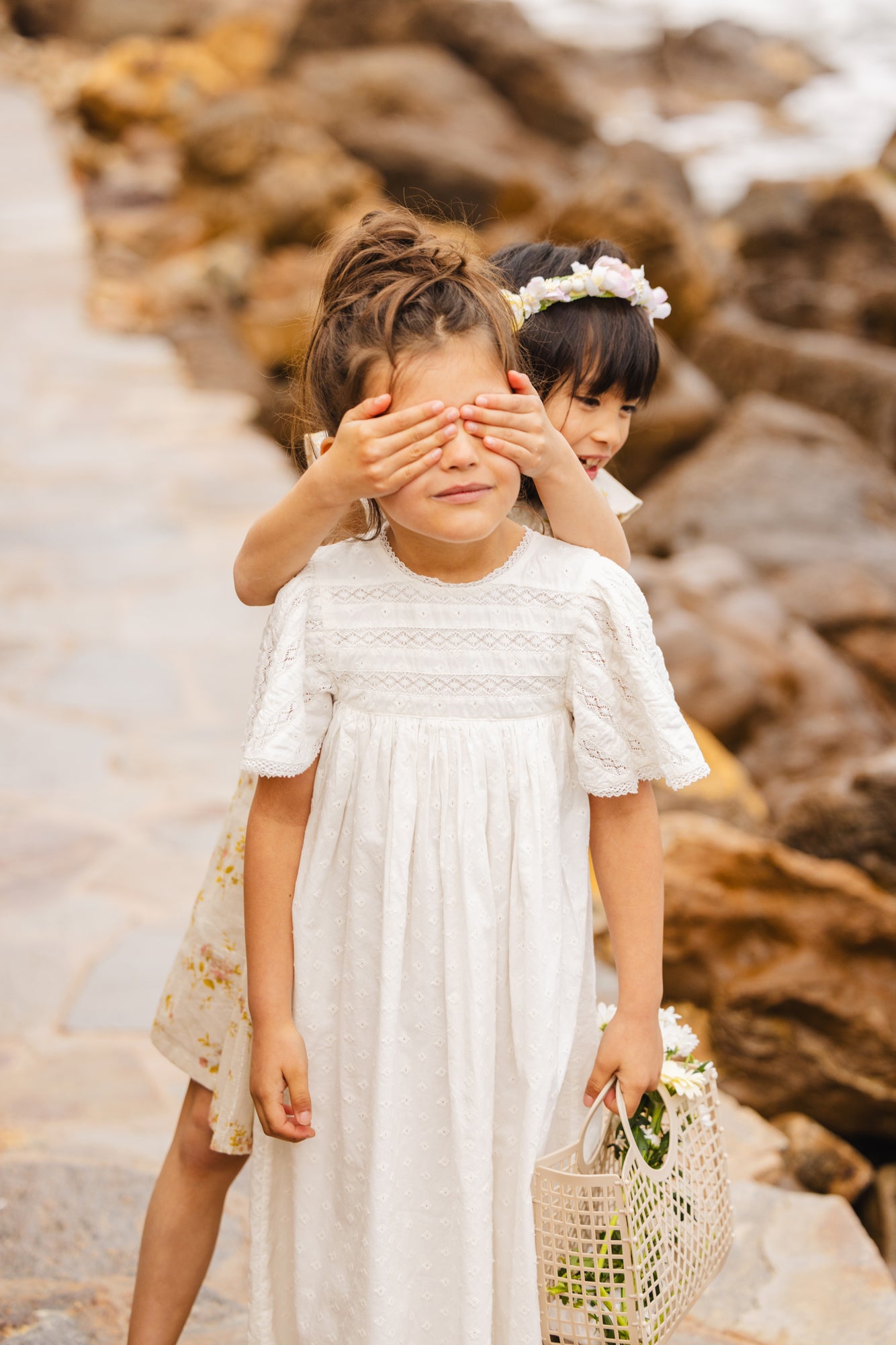 Dress - white rene cotton veil shaped