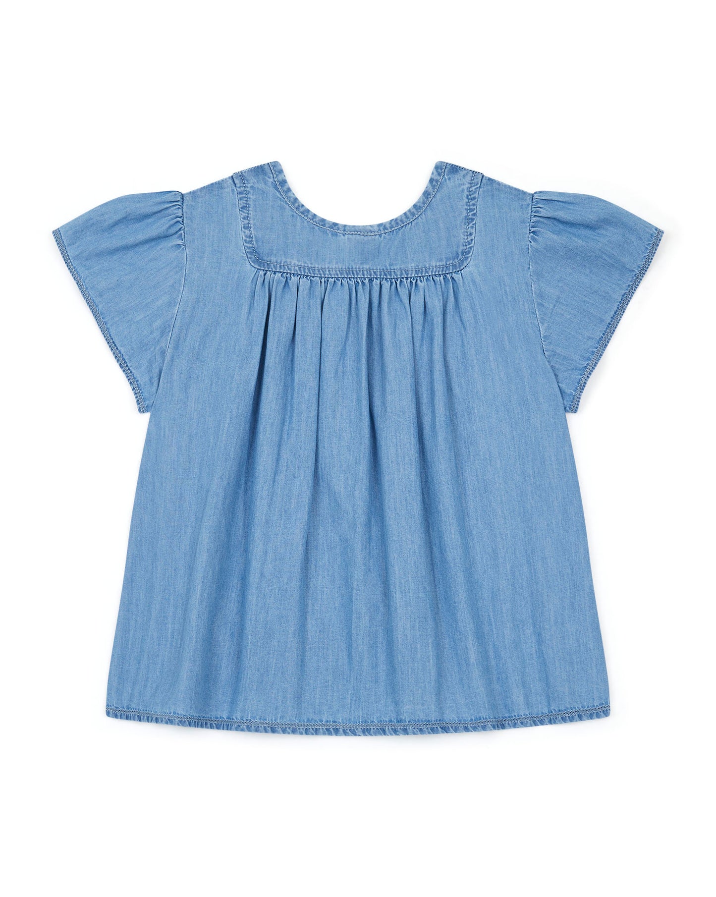 Blouse - Blue Charlotte Chambray Cotton