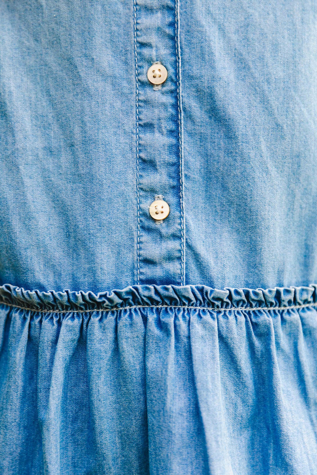 Dress - Ilona Bleue Chambray Cotton