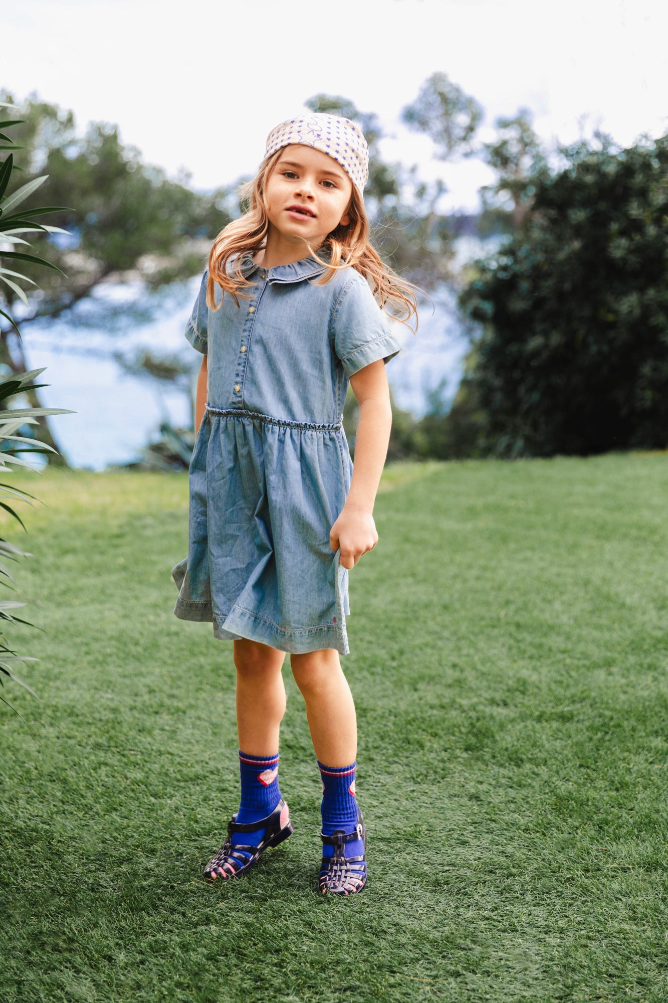 Robe - Ilona bleue chambray coton