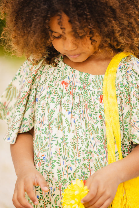 Robe - Nopales savane double gaze coton imprimée - Image principale