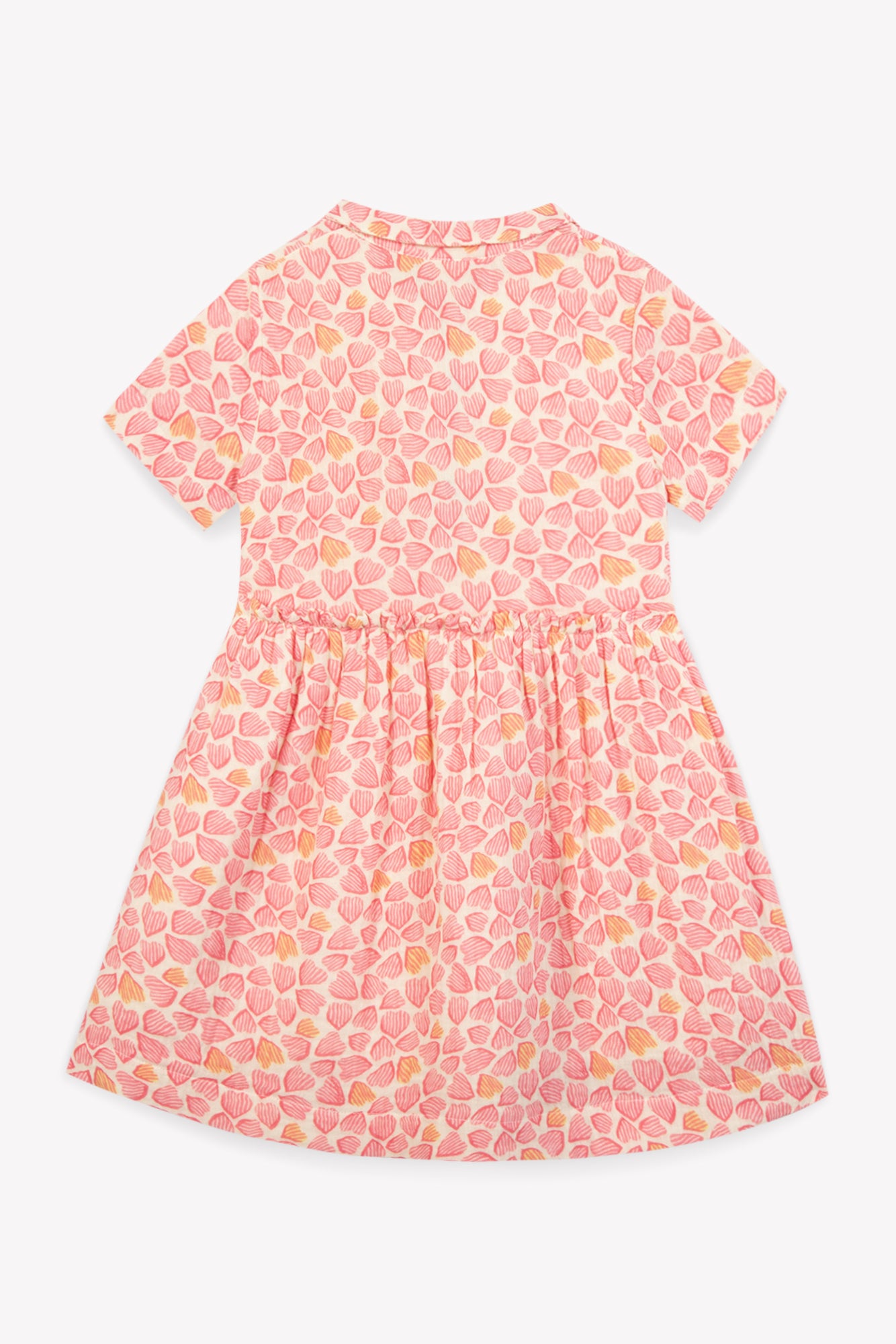 Dress - Clem Pink Double cotton gauze Printe