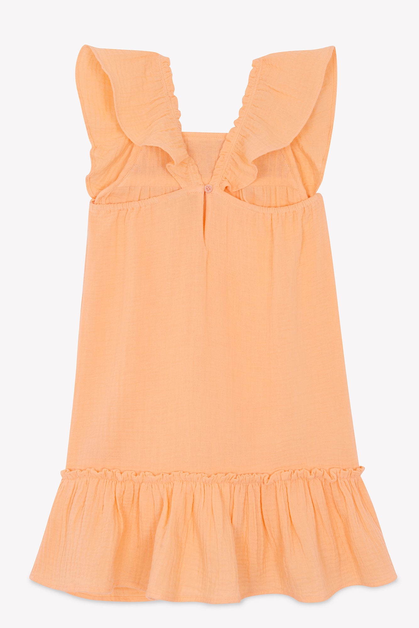 Dress - Celia orange double cotton gauze