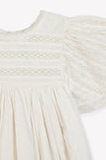Dress - white rene cotton veil shaped