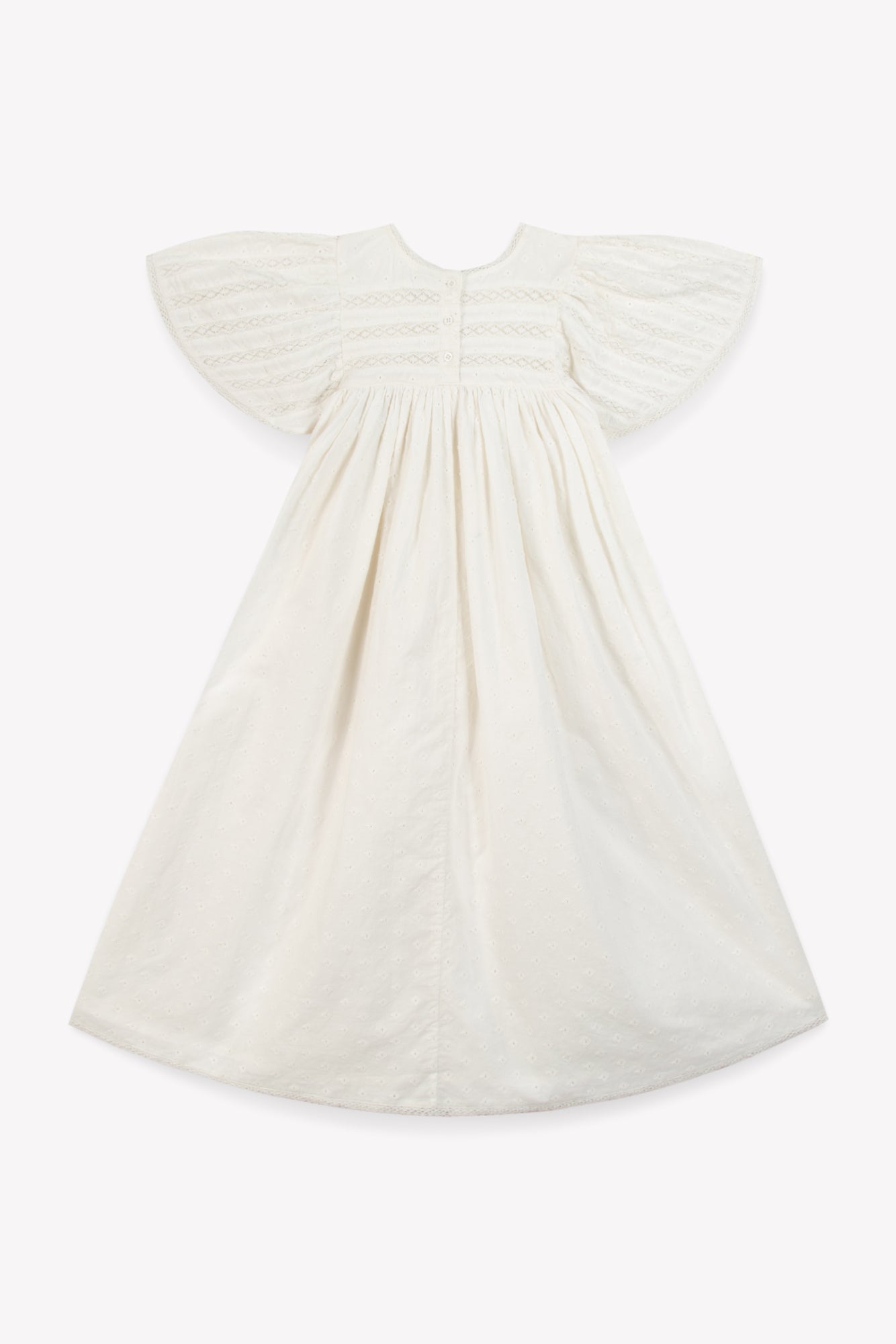 Dress - white rene cotton veil shaped