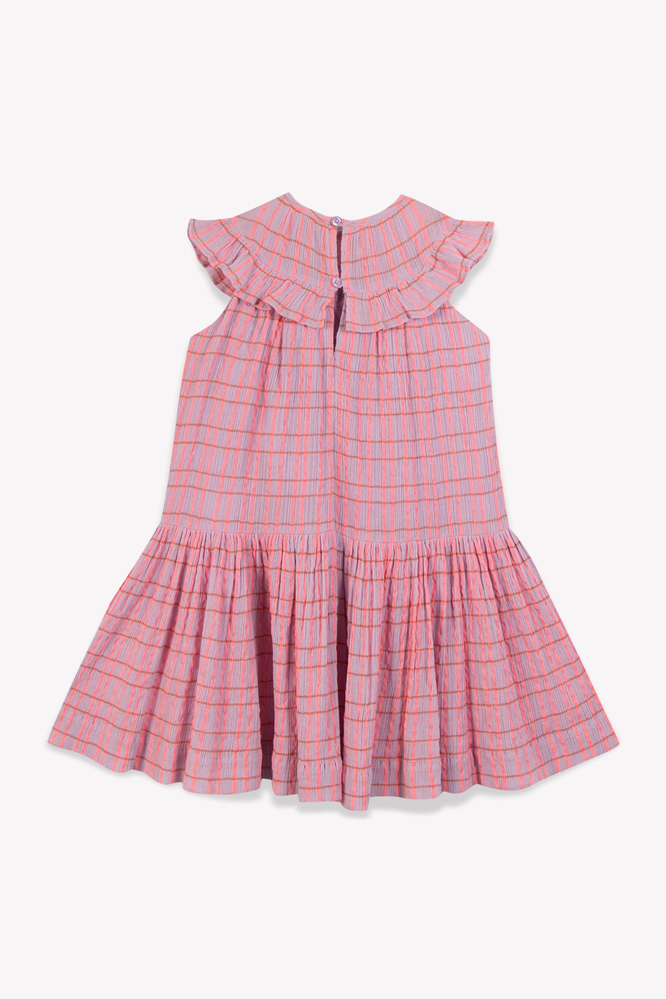 Robe - Eglantine violette crêpon de coton imprimé