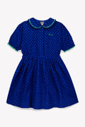 Dress - Blue Georgia Poplin pea cotton