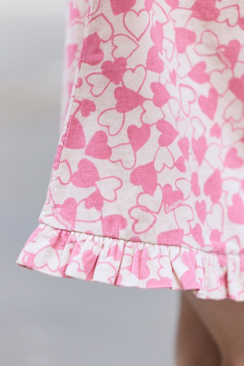 Robe - Hortensia imprimé cœur - Image principale