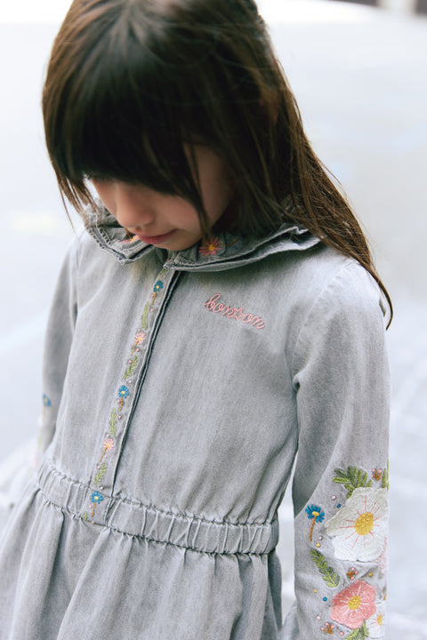 Robe - Jida chambray gris - Image principale