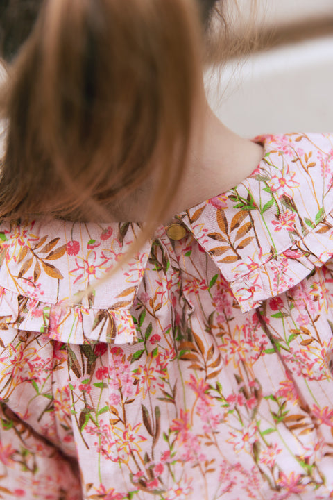 Robe - Jolie imprimé fleuri 100% coton - Image principale