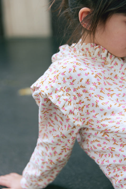 Blouse - Dory imprimé fleuri rose - Image principale