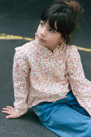 Blouse - Dory imprimé fleuri rose