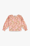 Blouse - Rose imprimé fleur edelweiss