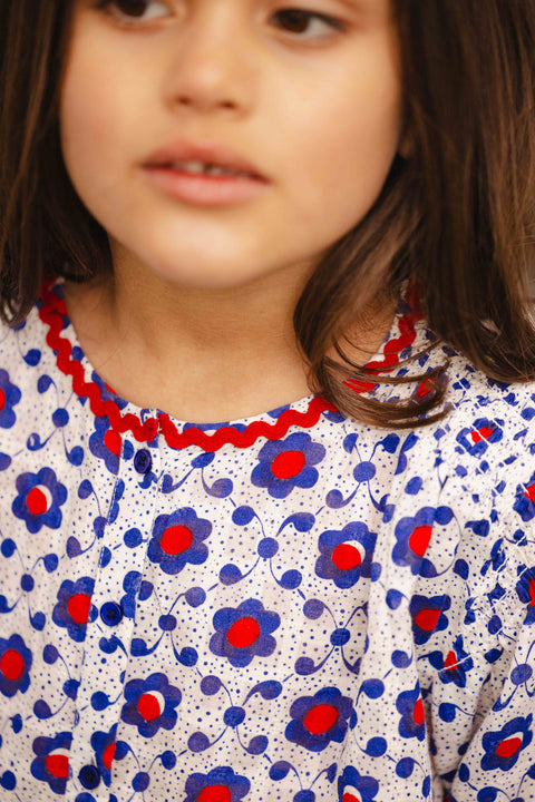 Blouse - Floriane faiance voile de coton - Image principale