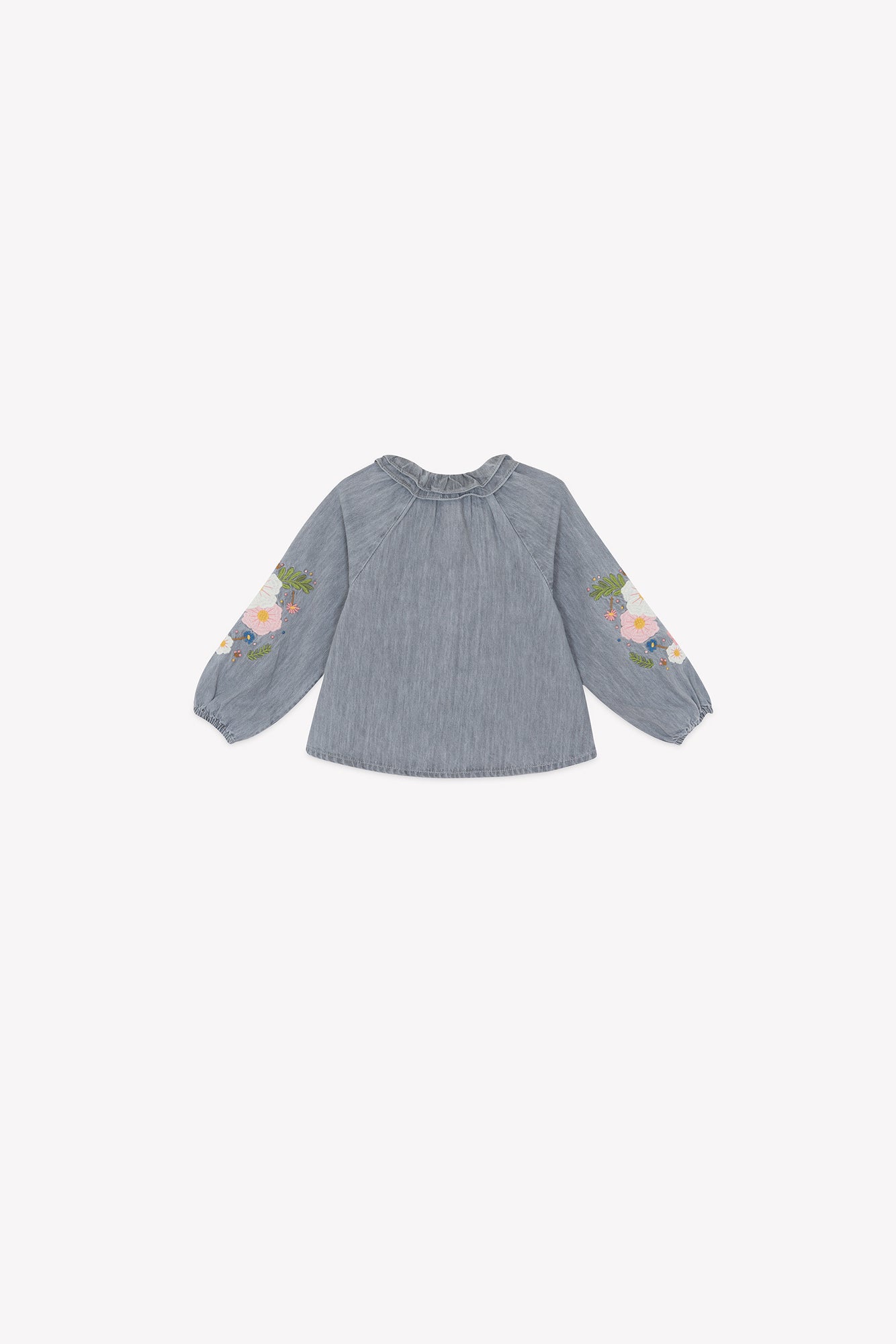 Blouse - Blush chambray gris