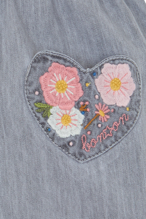 Jupe - Douchka chambray gris - Image principale