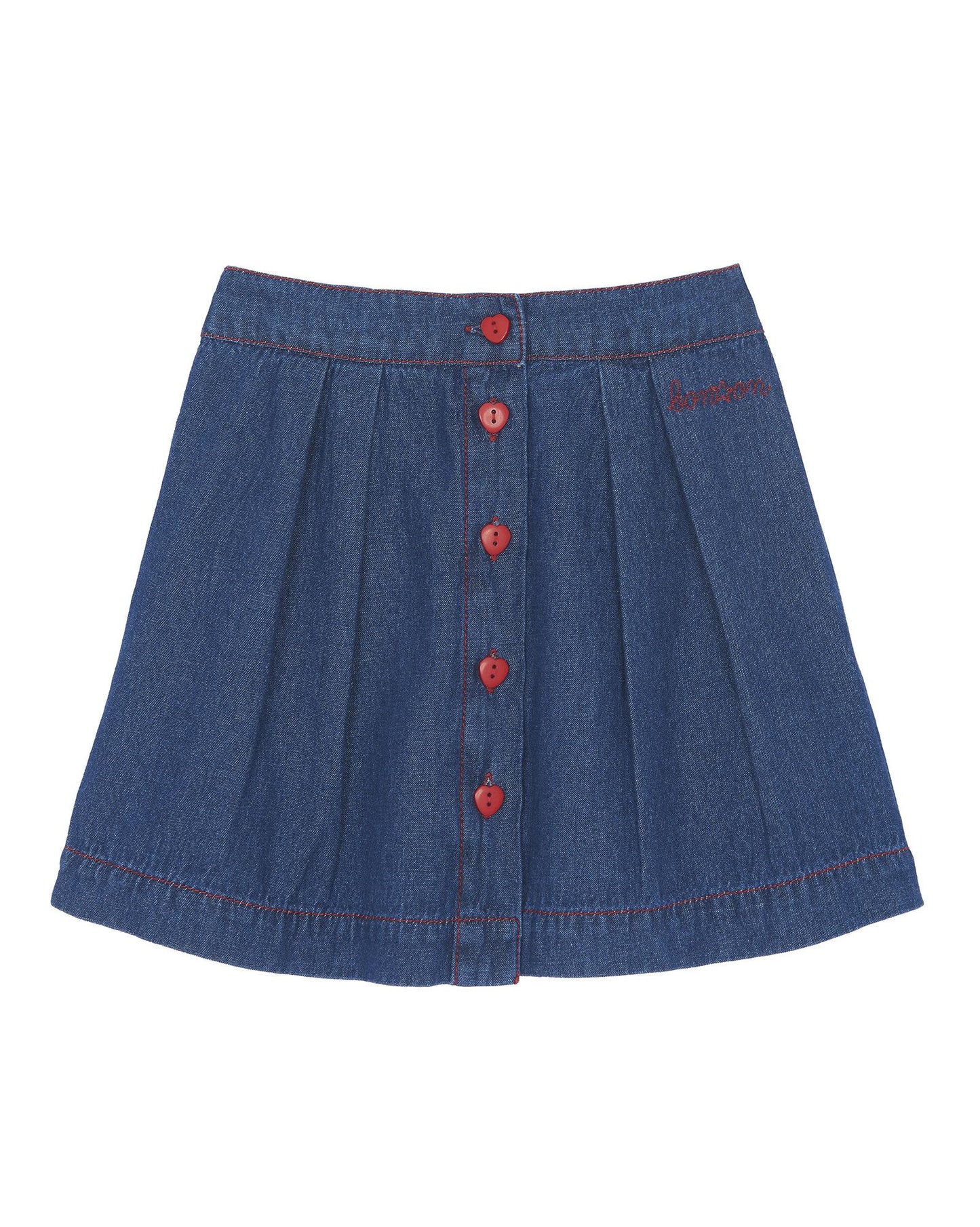 Skirt - Blue deltie in crude denim