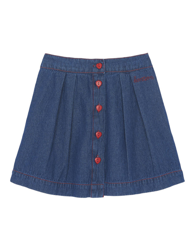 Skirt - Blue deltie in crude denim - Image principale