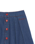 Skirt - Blue deltie in crude denim