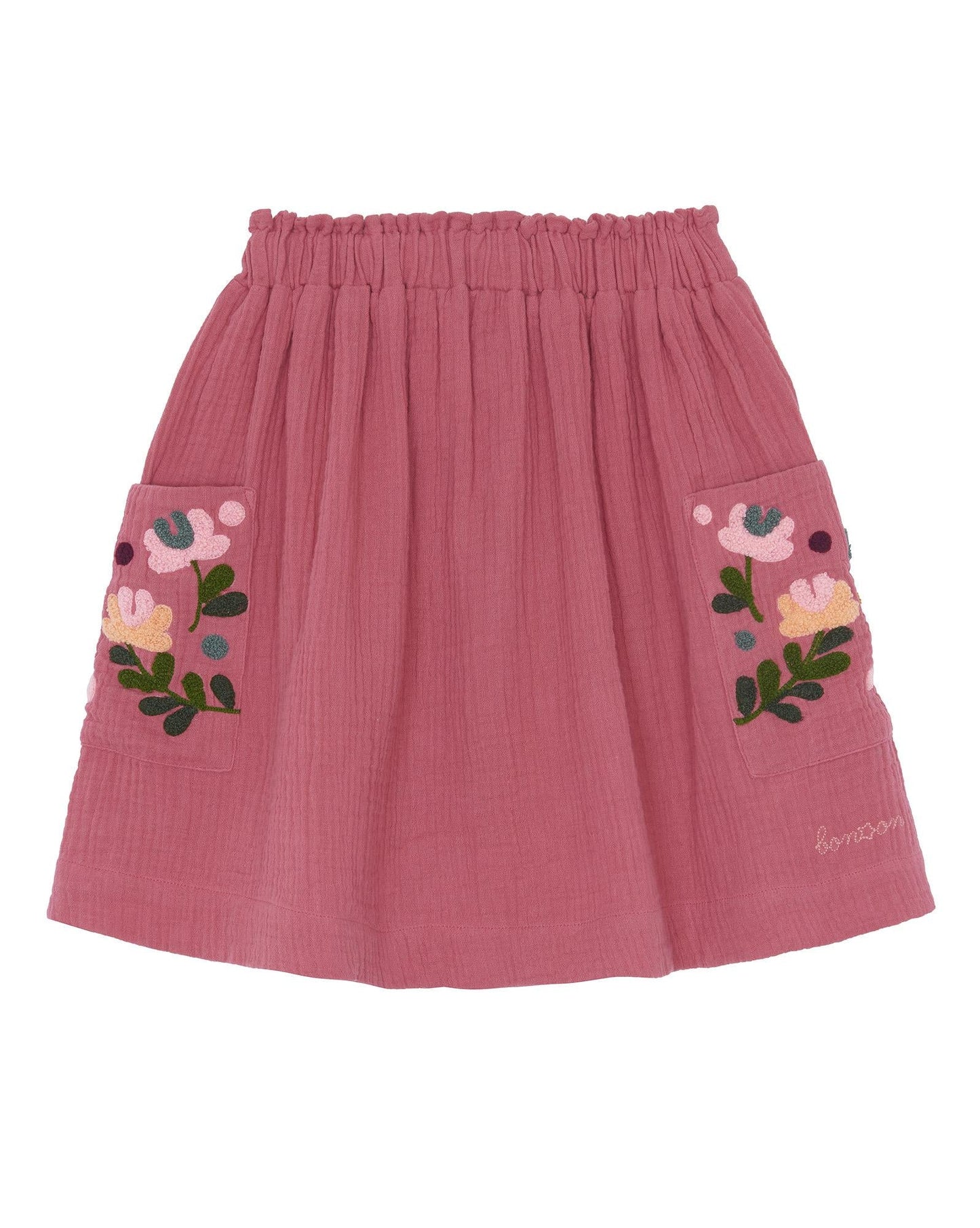 Skirt - hive Pink in double cotton gauze