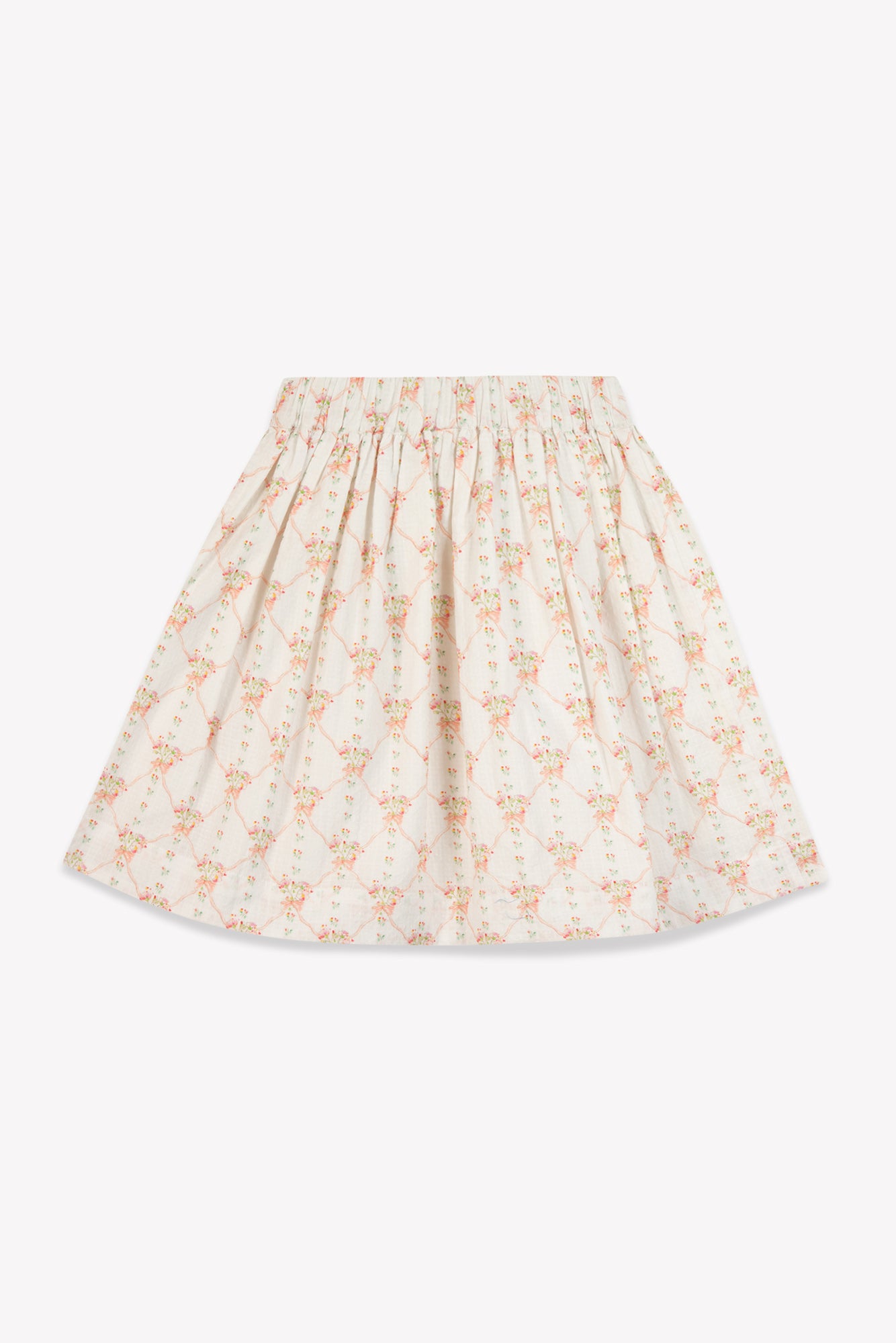 Skirt - Hedda Pink Cotton shaped Print Antoinette