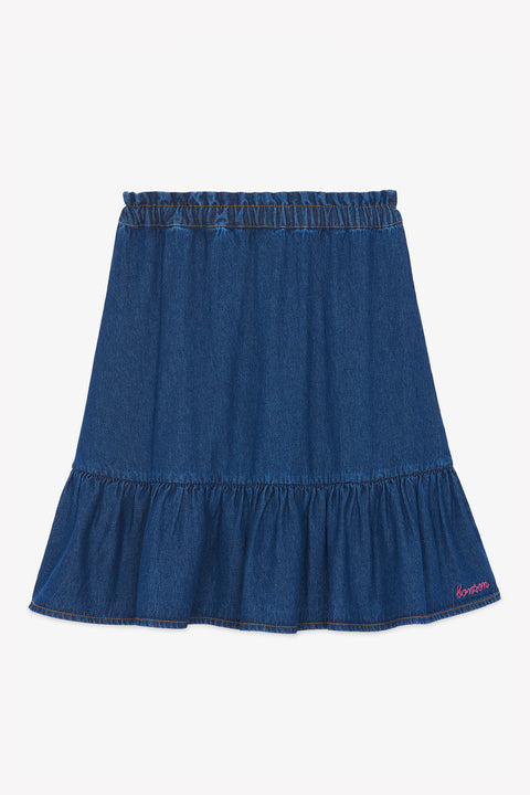 Jupe - Denon chambray bleu - Image principale