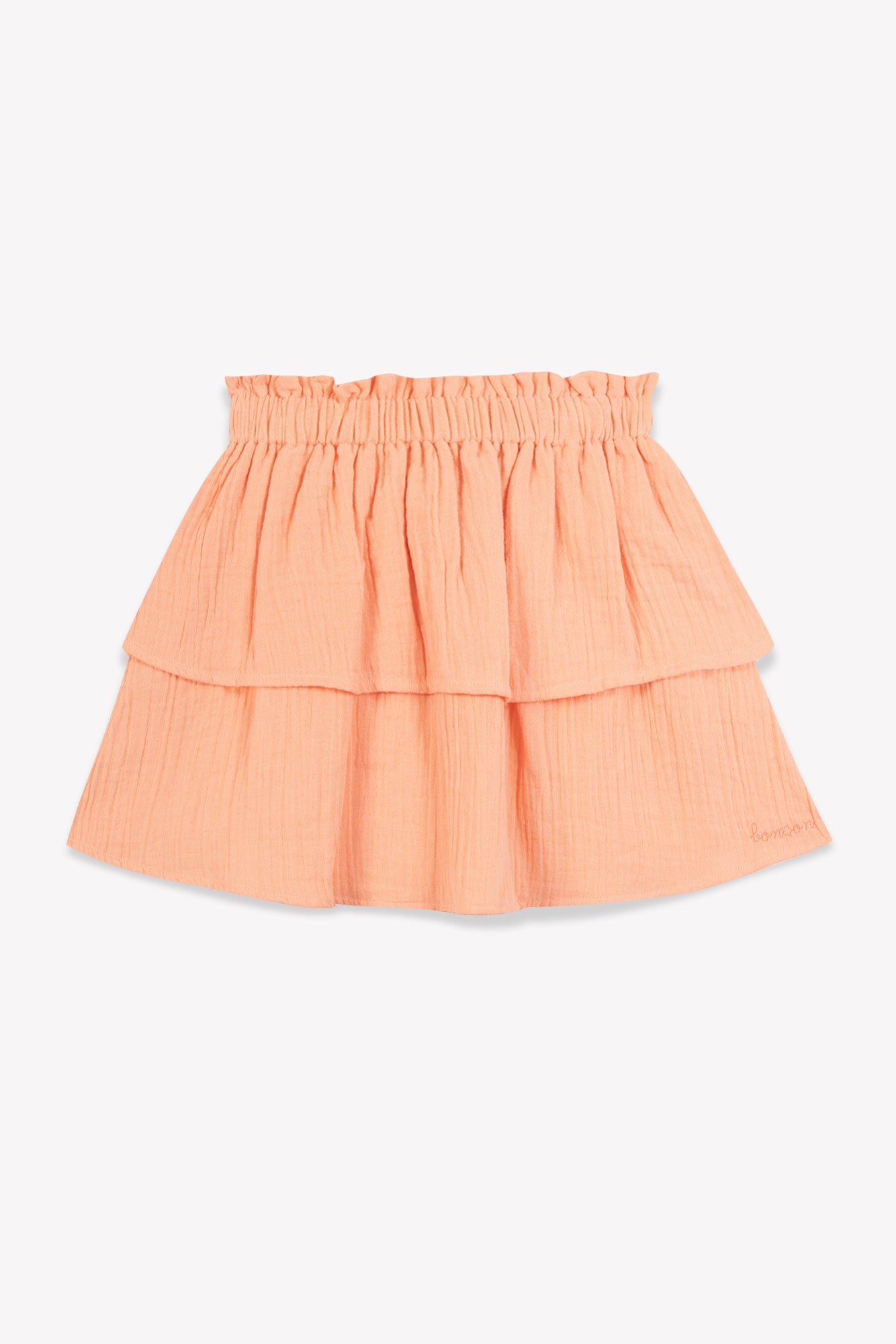 Jupe - Bali orange double gaze coton