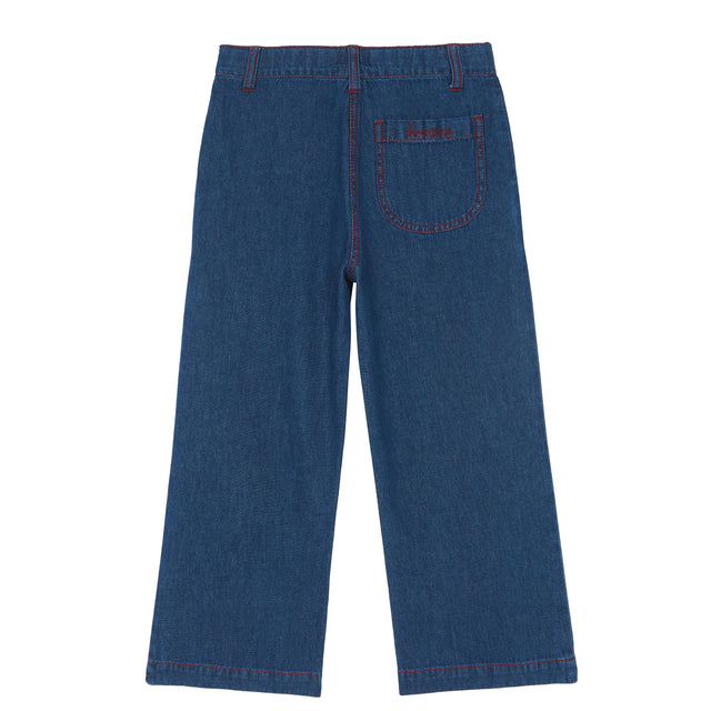 Pantalon - Hakiko bleu en denim brut - Image alternative