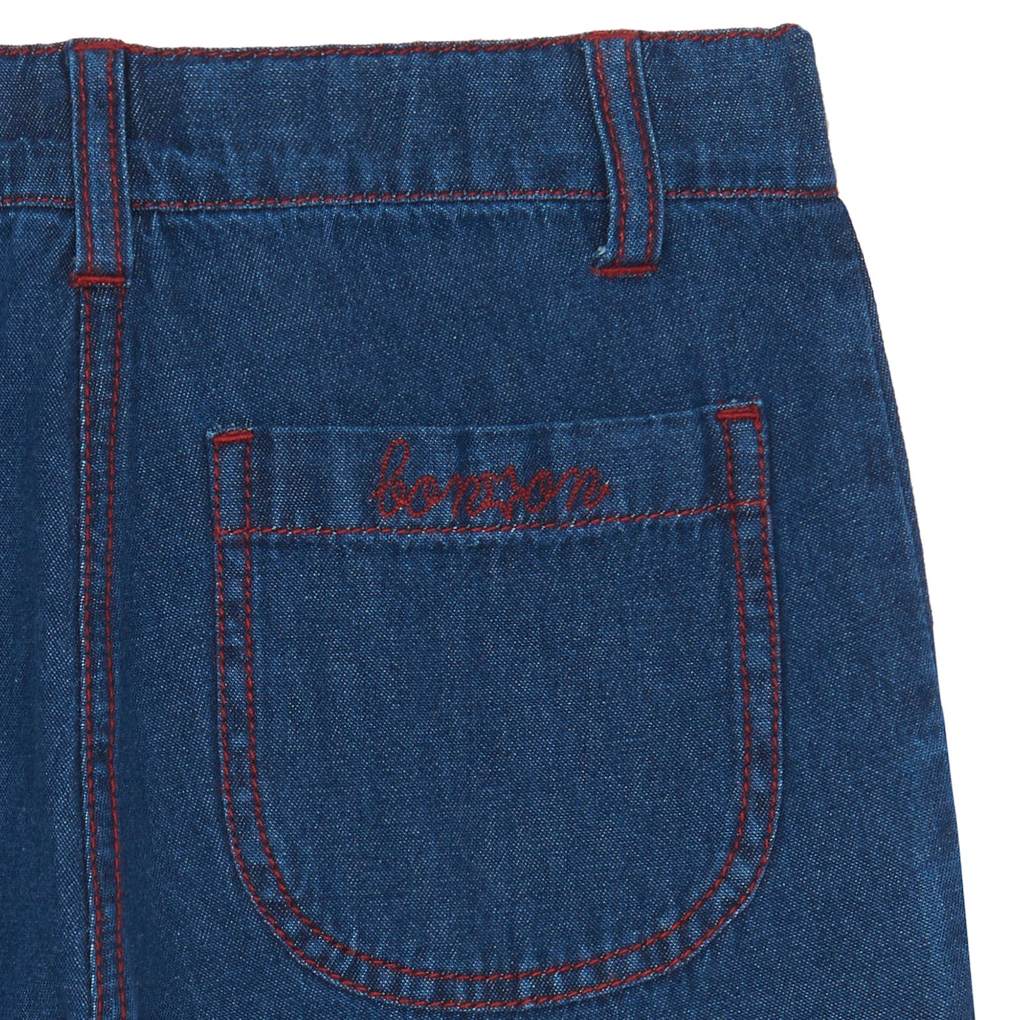 Pantalon - Hakiko bleu en denim brut