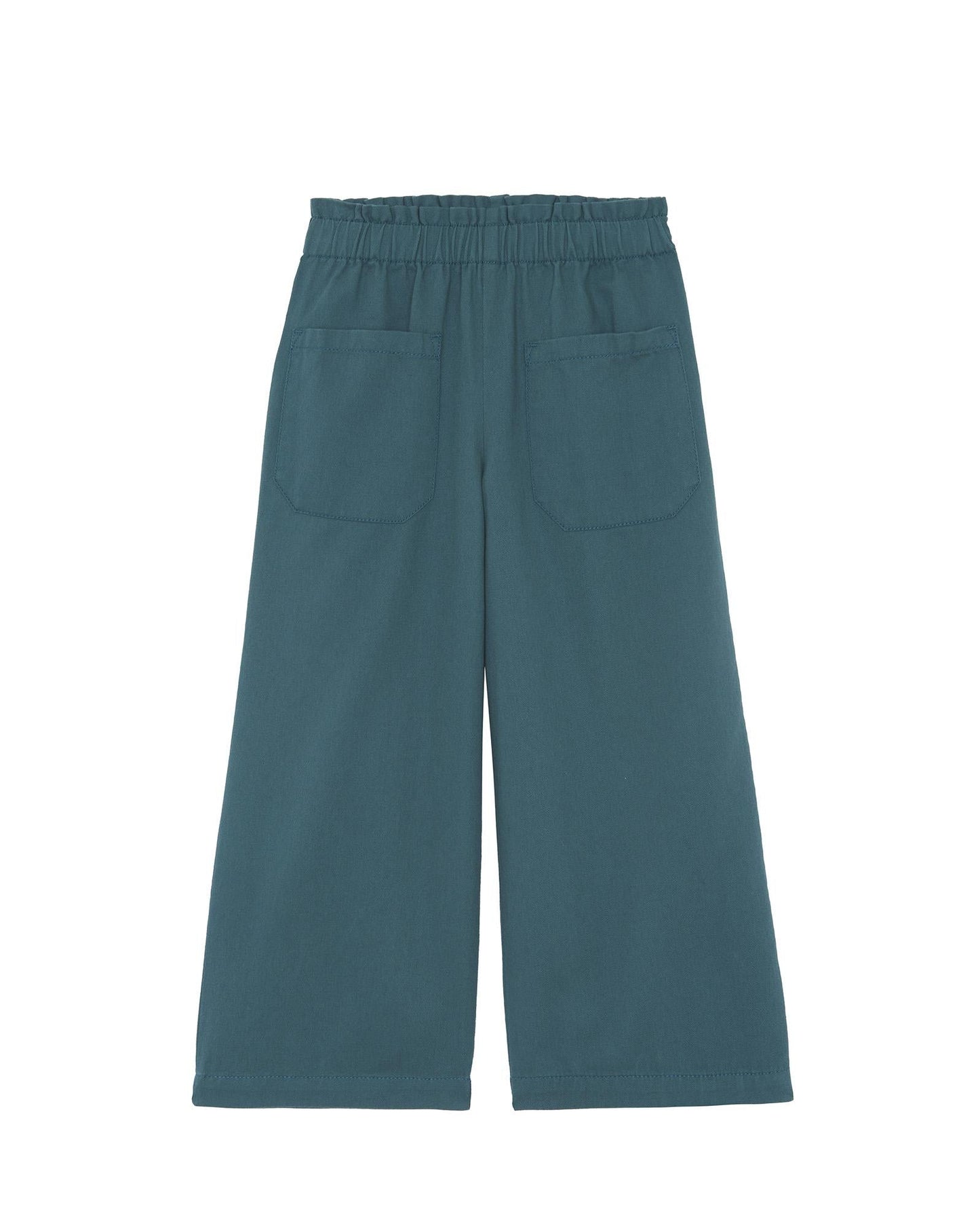 Pantalon - Eve vert en twill gratté