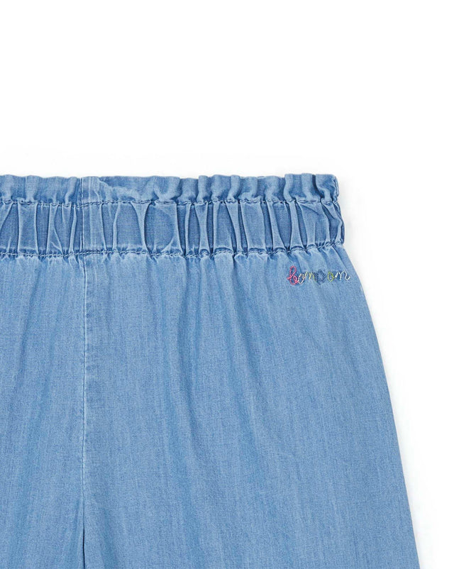 Trousers - Chacha Blue Cotton Chambray - Image alternative