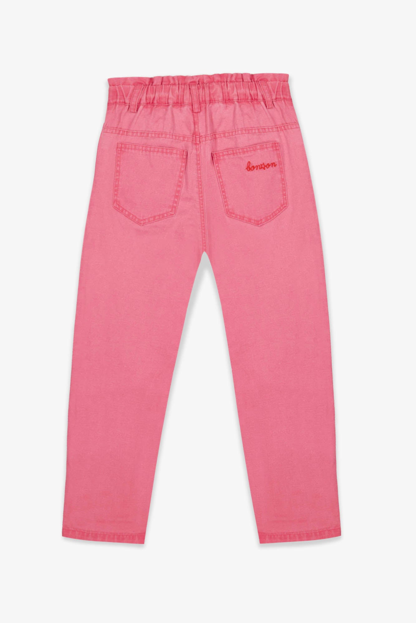 Trousers - Domino Pink Cotton and linen canvas