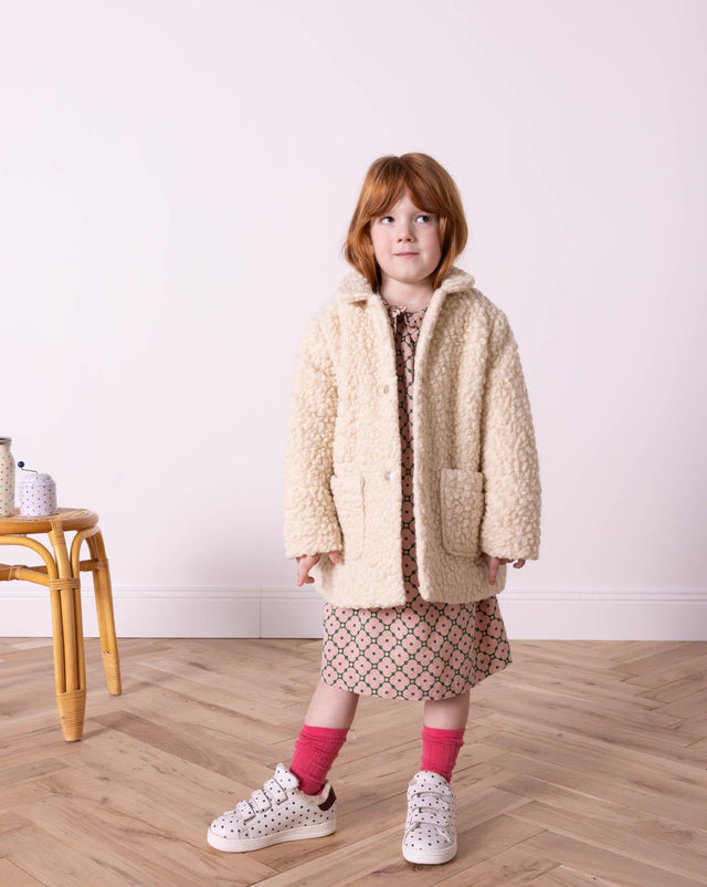 Coat - Suzanne Marron in woolen - Image principale
