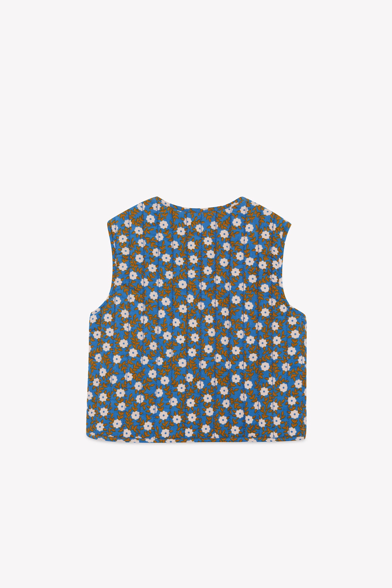 Gilet - Betib imprimé foulfleur bleu
