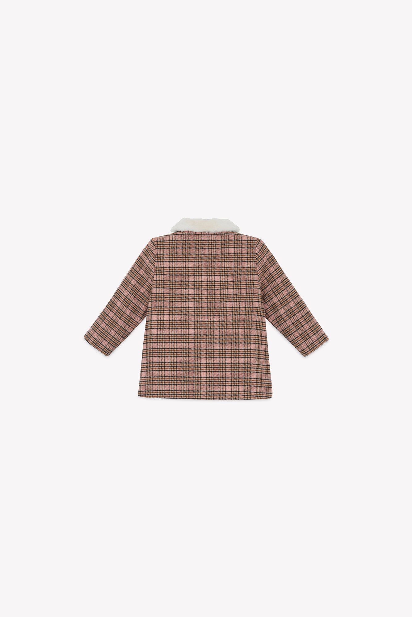 Manteau - Suzane à carreaux rose