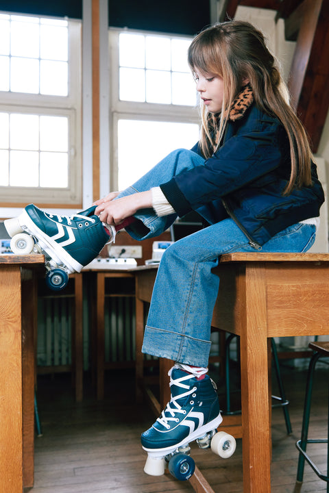 Bomber - Joyce Navy Bonton Interior Leopard - Image principale