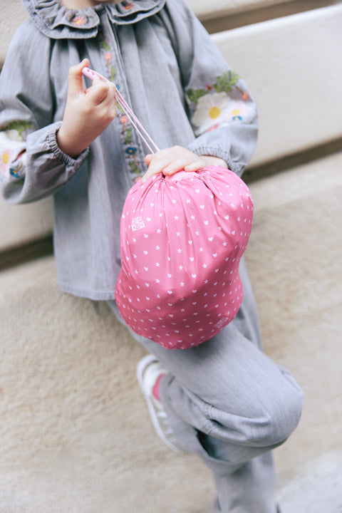 Veste - Flotte rose imprimé étoiles - Image principale