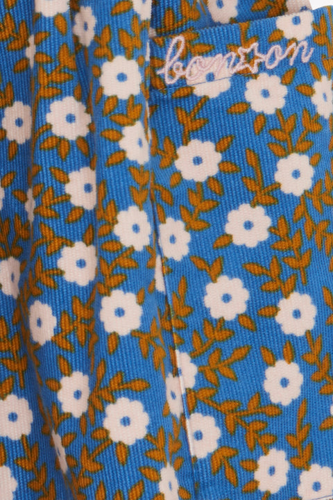 Jupe - Ruche foulfleur bleu - Image principale