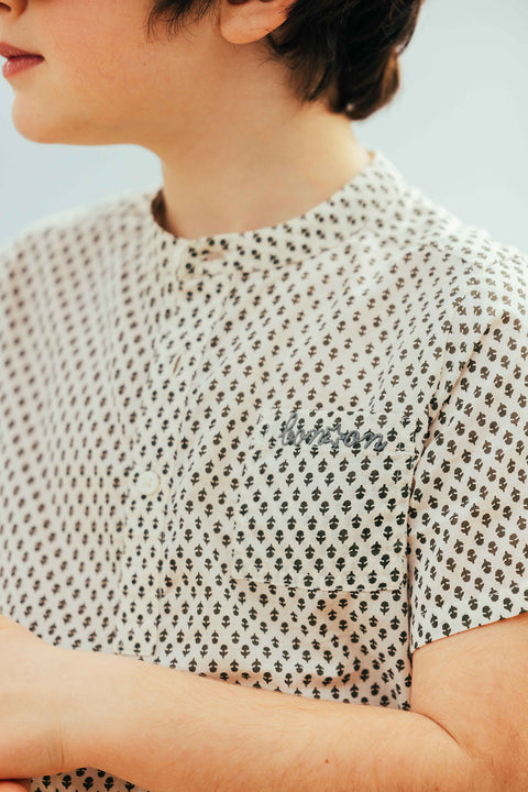 Chemise - Garou fleur voile de coton imprimé fleur - Image principale