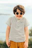 Chemise - Garou fleur voile de coton imprimé fleur