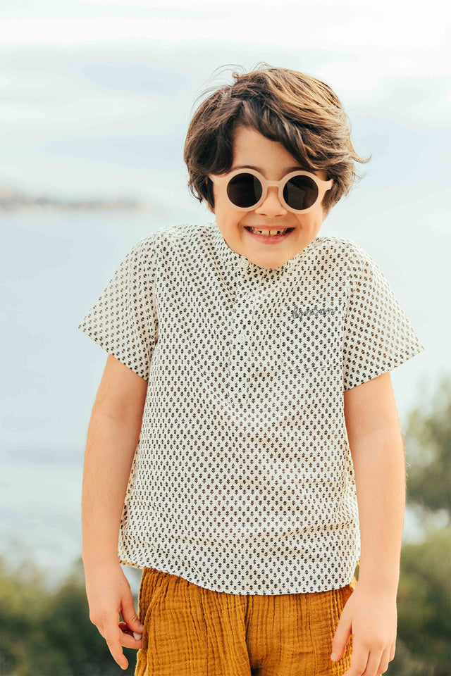 Chemise - Garou fleur voile de coton imprimé fleur - Image principale