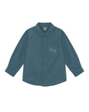 Shirt - Green paname in 100% cotton