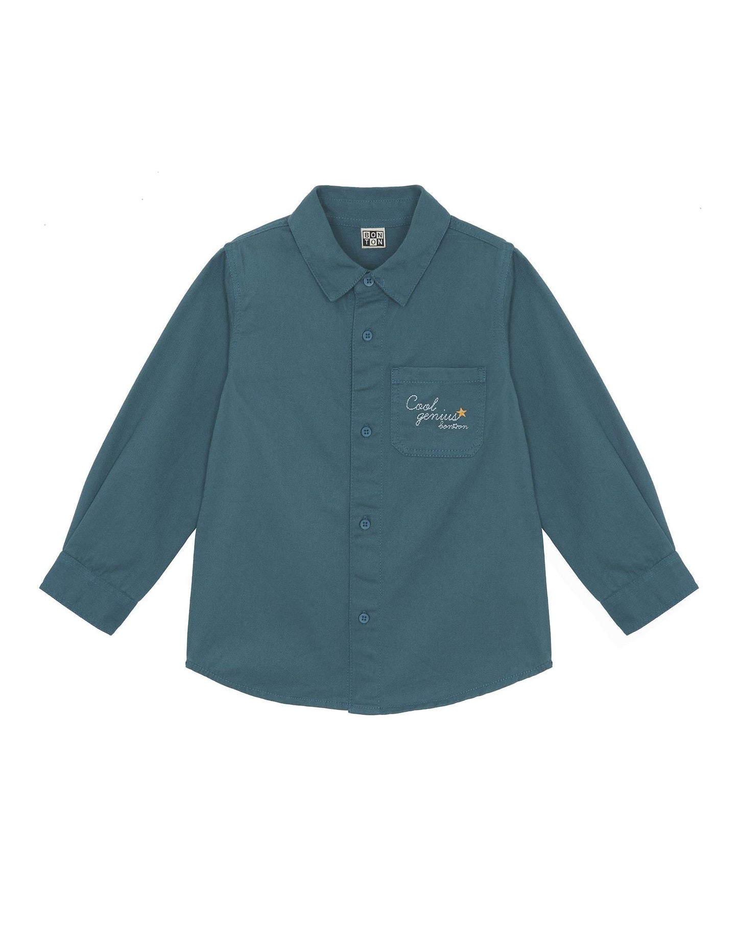 Shirt - Green paname in 100% cotton