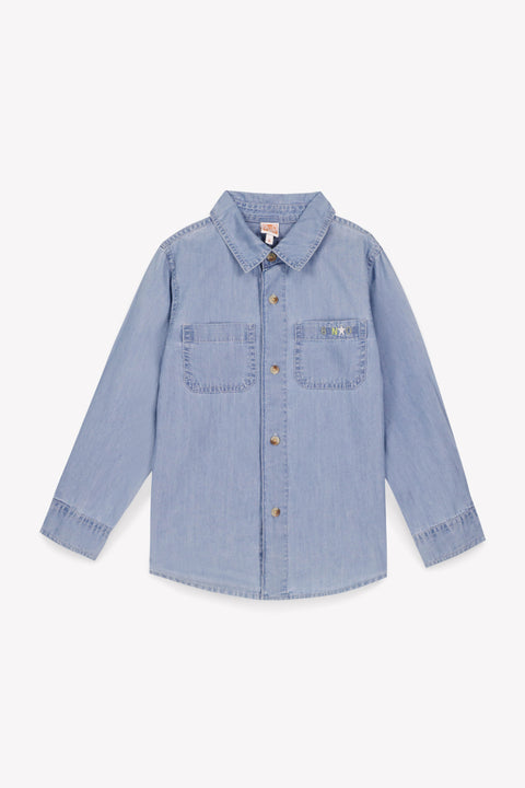 Chemise - Paname bleue chambray coton - Image principale