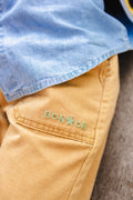 Trousers - itcha Beige cotton canvas and linen