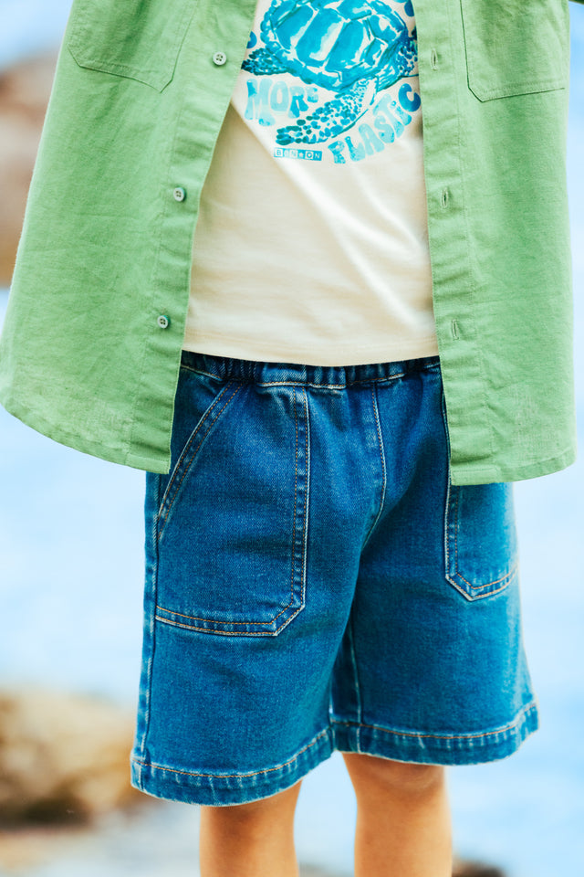 Short - Garry denim cotton - Image principale