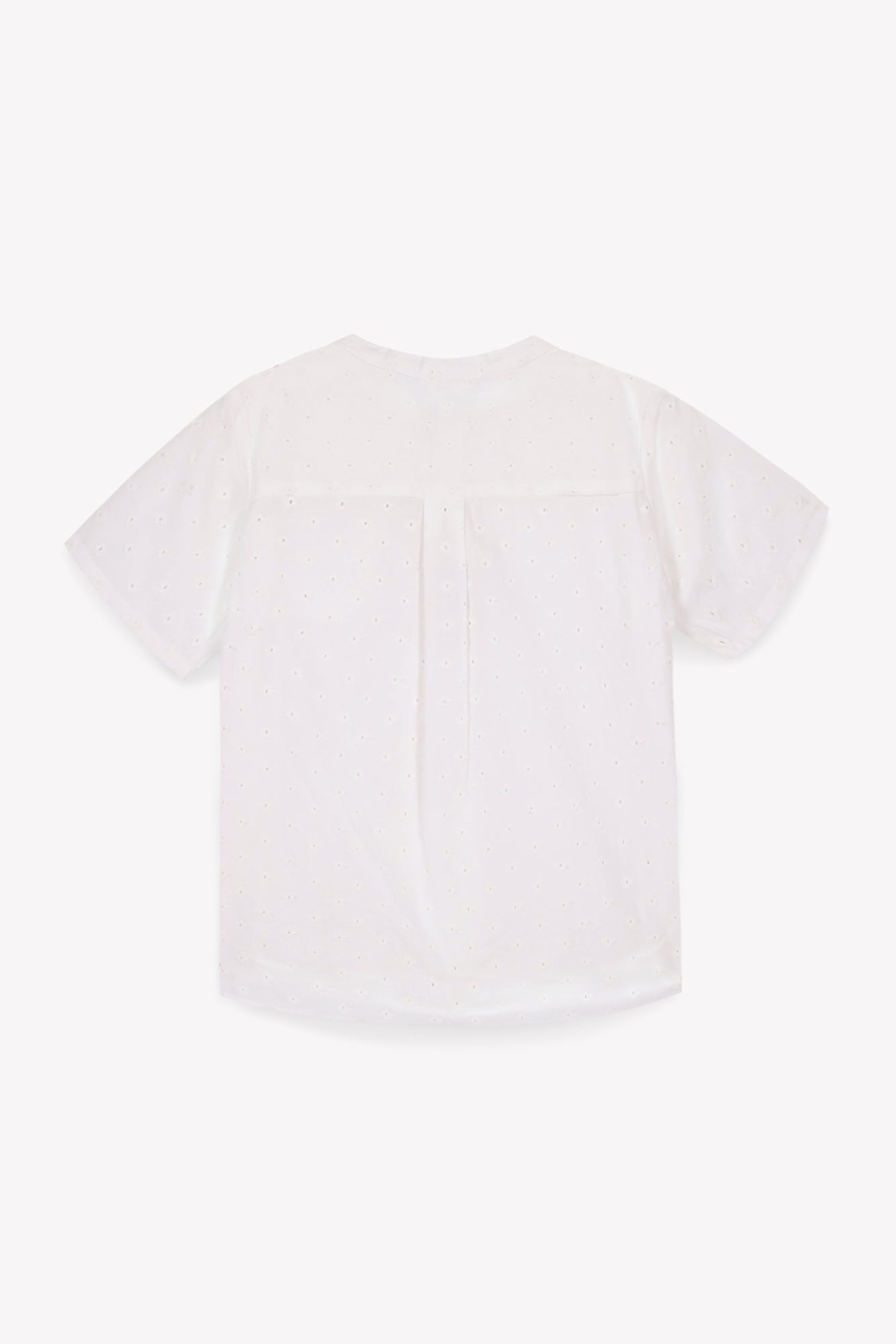 Shirt - white garou cotton veil shaped