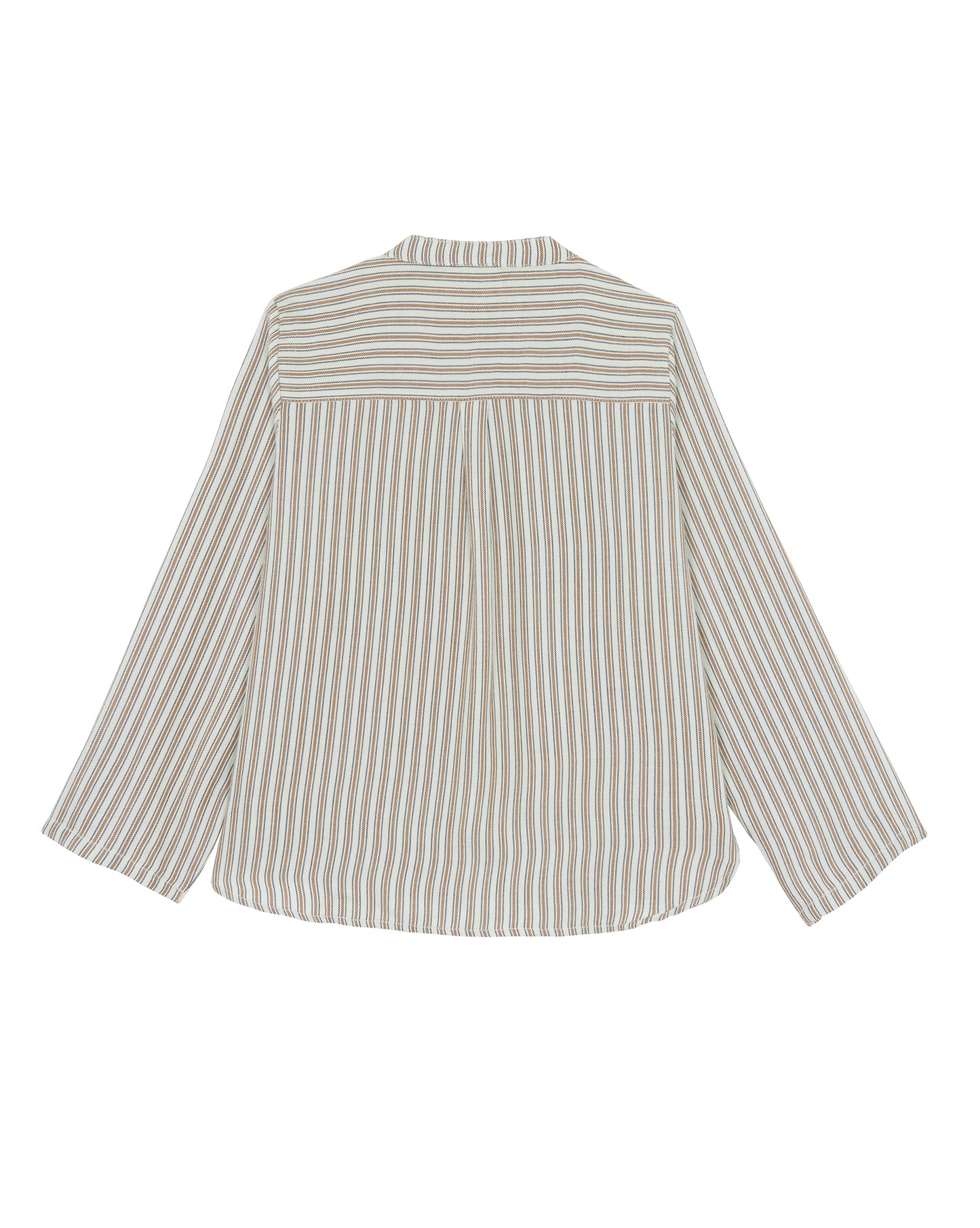 Tunic - EDGAR Brown striped viscose