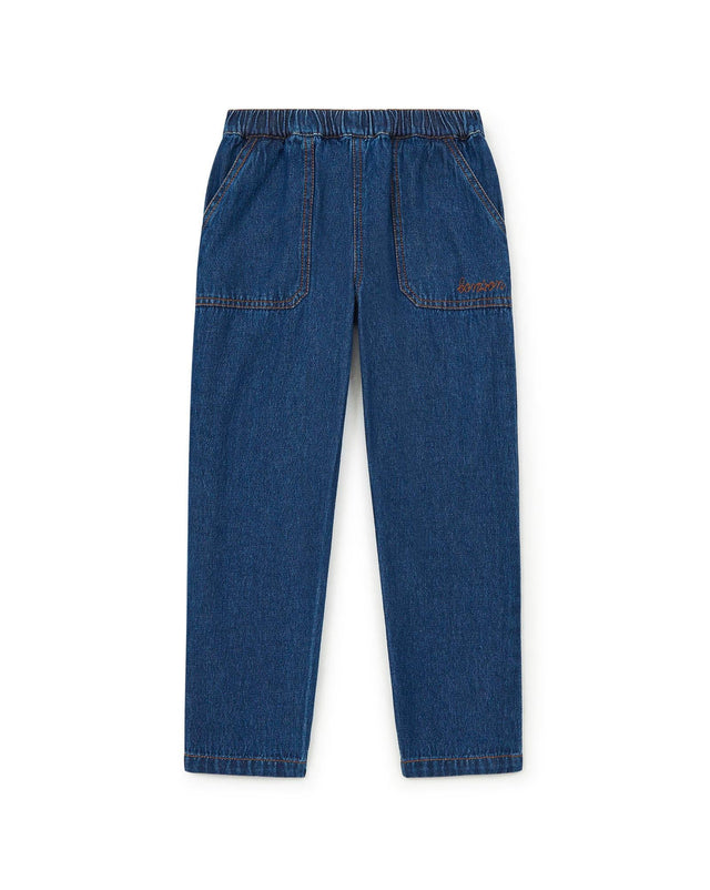 Pantalon - Batcha bleu en denim brut - Image alternative